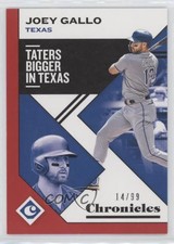 2019 Panini Chronicles Red 14/99 Joey Gallo #2 07rd