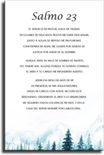 Spanish Bible Verse, Salmo 23,El Señor Es Mi Pastor Nada Me Faltará, Poster 