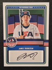 2023 Panini USA Stars & Stripes - 15u National Team Signatures James Tronstein