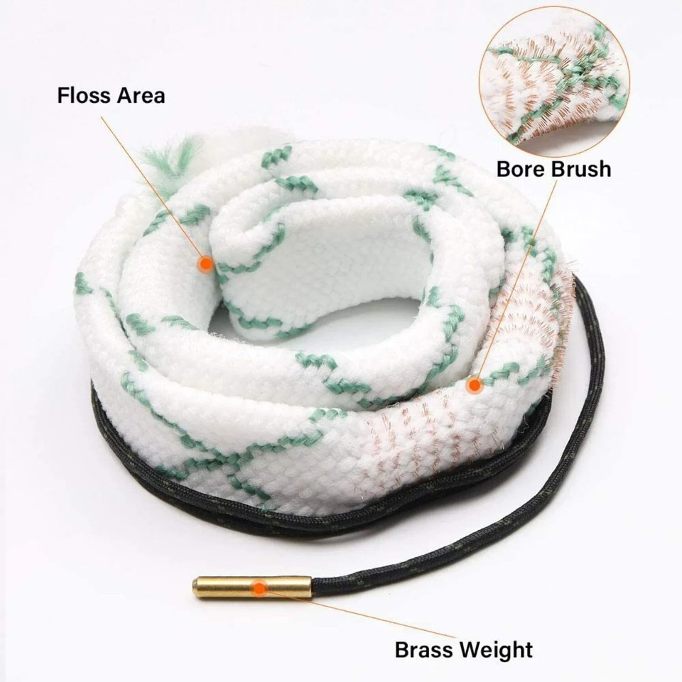 Snake Rifle Rope Cleaner Bore Rope Gun Snake Barrel Cleaner for Rifle, Shotgun & Pistol (Multi ...