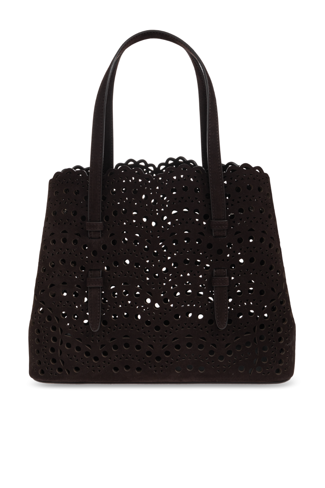 Alaïa Brown Mina 25 Top Handle Bag New