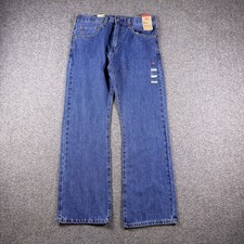Levis 517 Boot Cut Jeans Mens 34x30 Blue Denim Original Classic New NWT