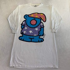 Vintage Jimmy '91 Sneaking Cake Night Graphic Sleep Shirt Dress Beth Michaels OS