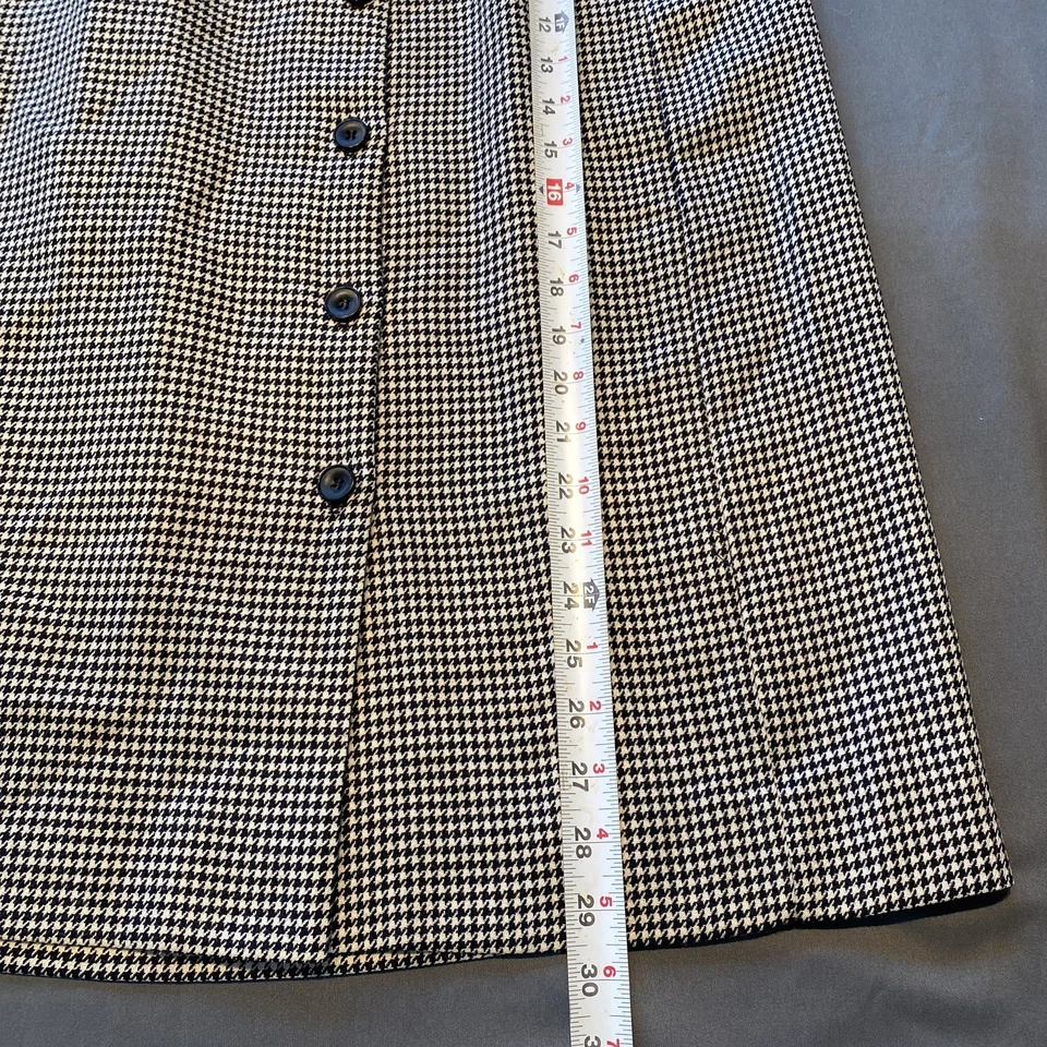 Lápiz de pata de gallo 100 % lana vintage Jh Light Academia Cottage Foto 4 de 4