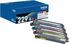 NEW GENUINE - BROTHER TN229 4PK FULL SET TONER CARTRIDGES - SEALED BAGS