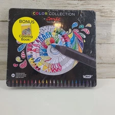 Color Collection by Conte Coloring Pencils, 24ct w/Bonus Coloring Book SEALED