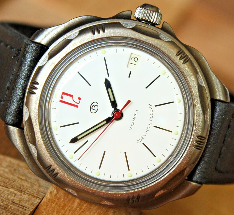 Vostok Komandirsky Mechanical Manual Winding Wrist Watch 21614G