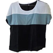 New Shein Lightweight Colorblock Sleeveless Blouse