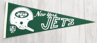 1967 NEW YORK JETS FOOTBALL LARGE 29 INCH PENDANT LOT #13