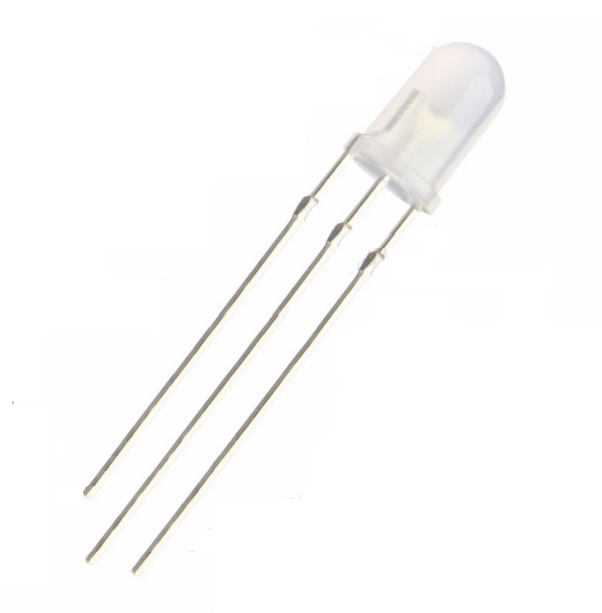 100 Stck. 3 Mm 3 Pin Diffuse Zwei Bi-Farben Rot & Grün Licht
