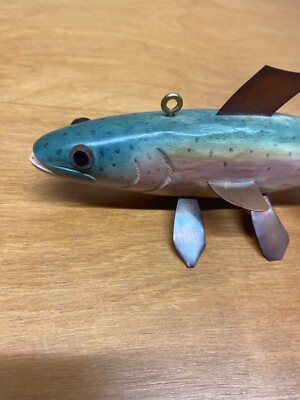 Vintage Ice Fishing Lure Fish Decoy Ralph J. Mentzer | eBay