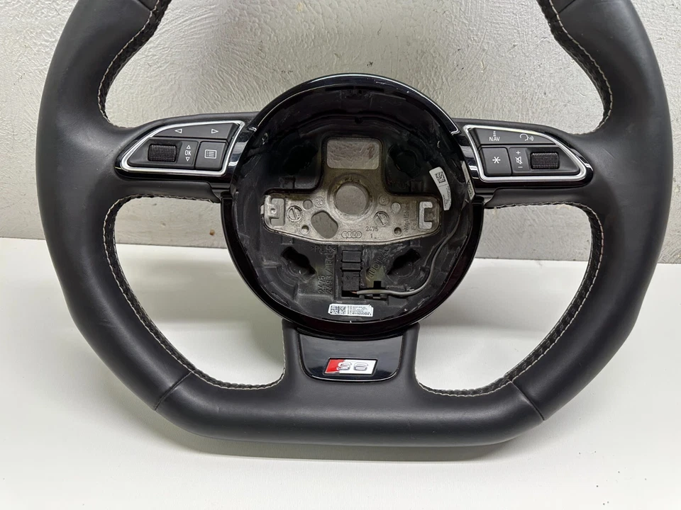 Volante Audi S6 P301102 2017 2018 con cambio de paleta 3 radios 39 k millas OEM Foto 3 de 4