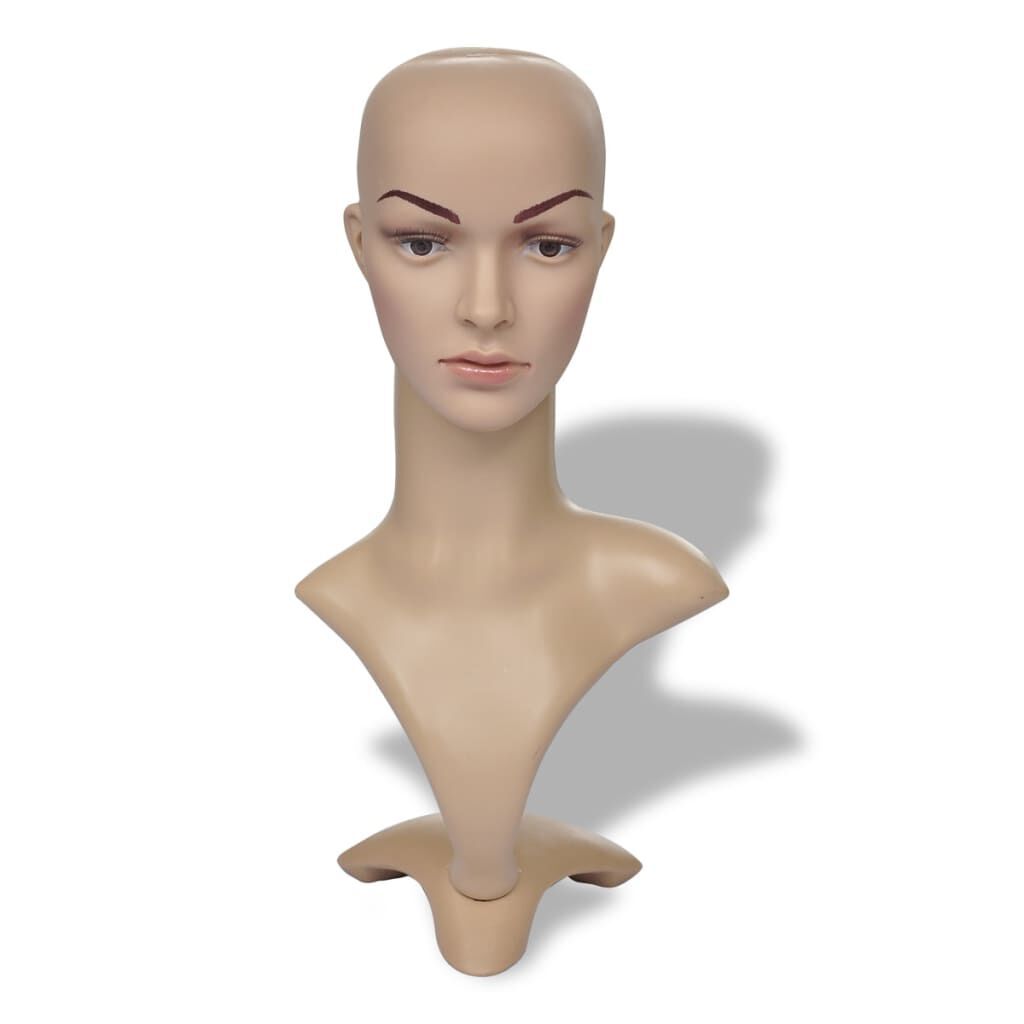 AX Manichino Testa Donna Truccata Eco Tipo Di Pelle Bellissimo Trucco News 30020