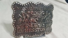 HESSTON 1987 RODEO Belt Buckle Vintage NATIONAL FINALS NFR NEW SEALED