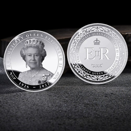 Colección Moneda Hierro Eueen Inglaterra 2022 Elizabeth Decoración Regalo Conmemorativo - Imagen 2 de 3