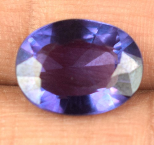 Natural 6.70 Ct Color Changing Alexandrite Oval Loose Gemstone Certified E4195 - Picture 3 of 9