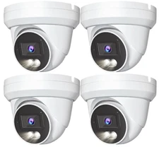 4 Pack 5MP ColorVu 4 in1 Full-color CCTV Outdoor Camera TVI/AHD/CVI/CVBS 2.8mm