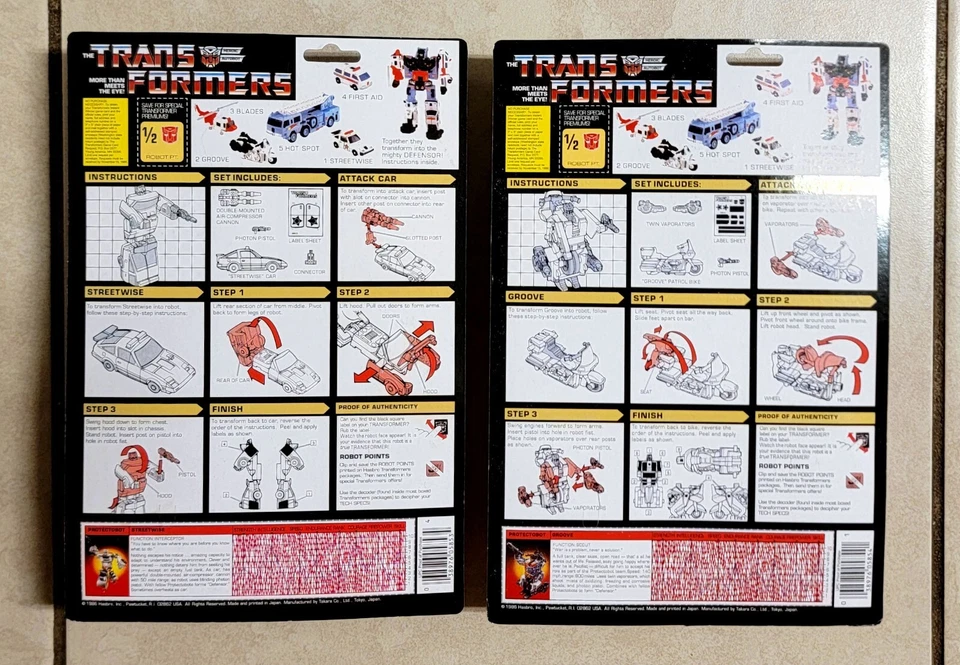 TRANSFORMERS G1 CARDED PROTECTOBOTS US SELLER MOSC RARE SET! DEFENSOR HOT SPOT - Image 3 of 4