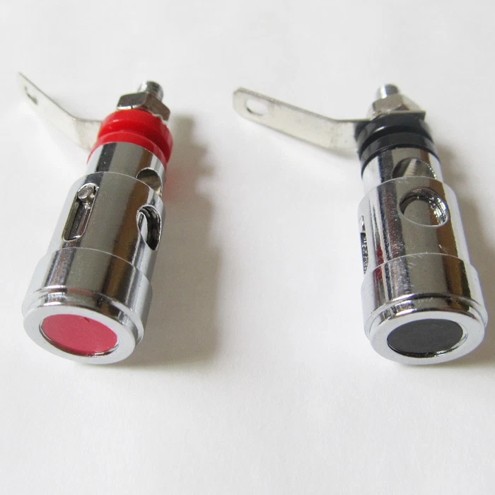 10pcs Spring Loaded Type Speaker AMP Terminal Binding Post Nickel Plated R+B - Image 2 of 4