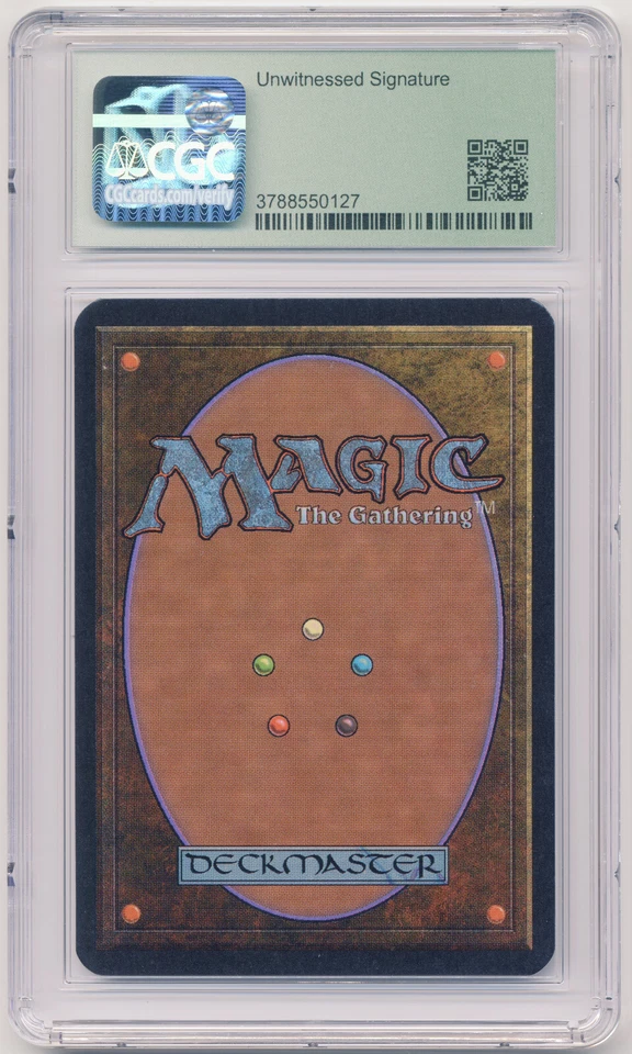 Graded Signed War Mammoth CGC 9 MINT QUAD+ Alpha Artist Jeff A. Menges MTG Magic - Image 2 of 2