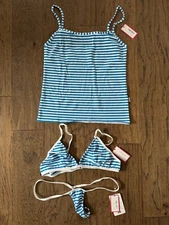 Wicked Weasel "Cotton Stripe" 136/9223/611 3 pc. set (size S/S/L) NWT