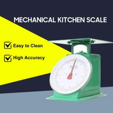 110LBS Heavy Duty Mechanical Weighing Scale Analog Food Scale Kitchen Industrial