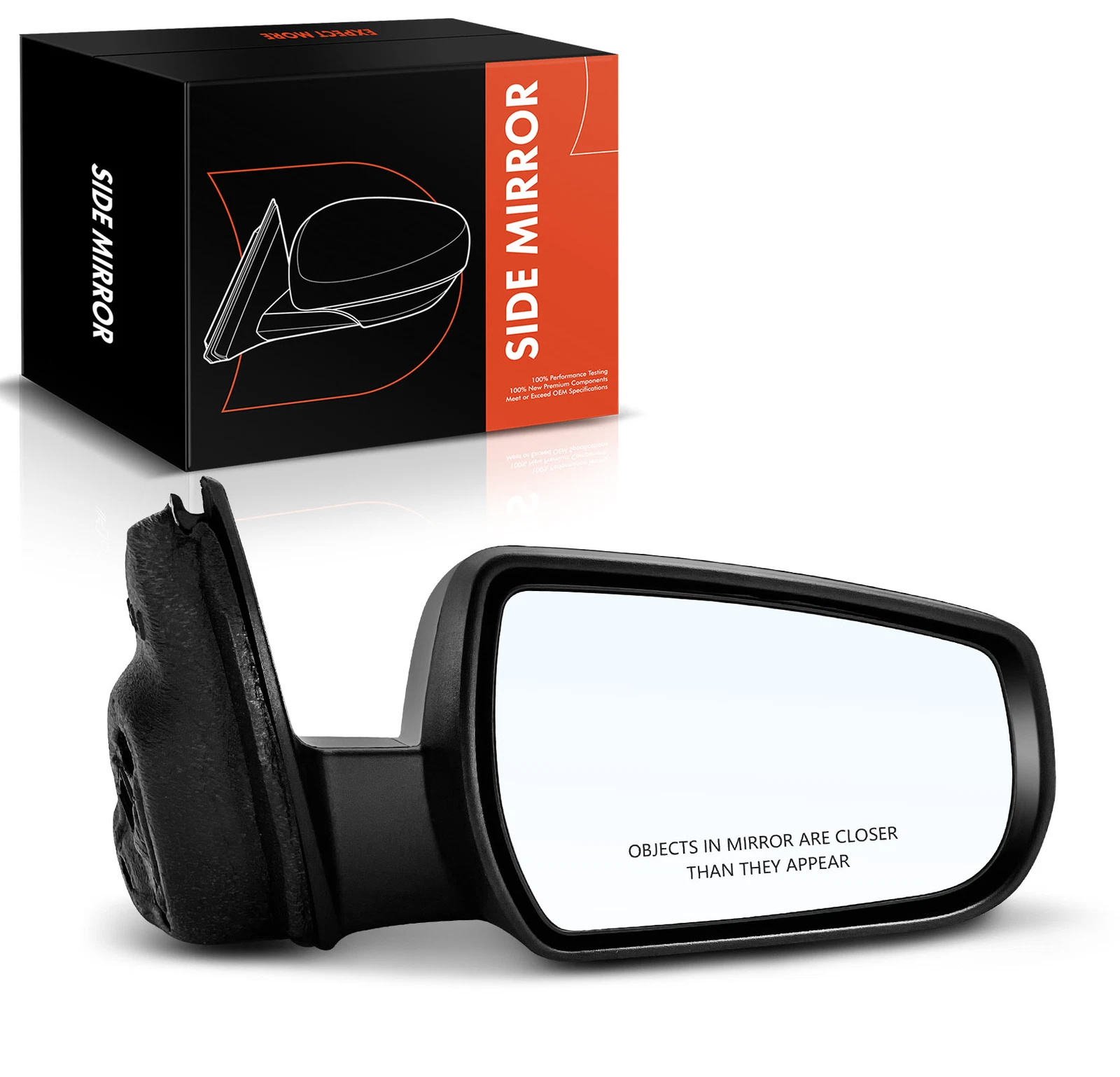 Right Side Textured Black Power Heated Mirror w/ Signal Light for Chevy Malibu