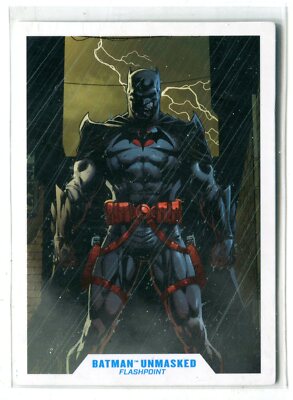 McFarlane DC Multiverse Flashpoint Batman (Unmasked Ed) Trading Card From Figure