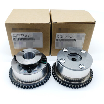 カオヨリナカミ 24350-3C100 24370-3C102 2PC Camshaft Gear CVVT For Hyundai Azera