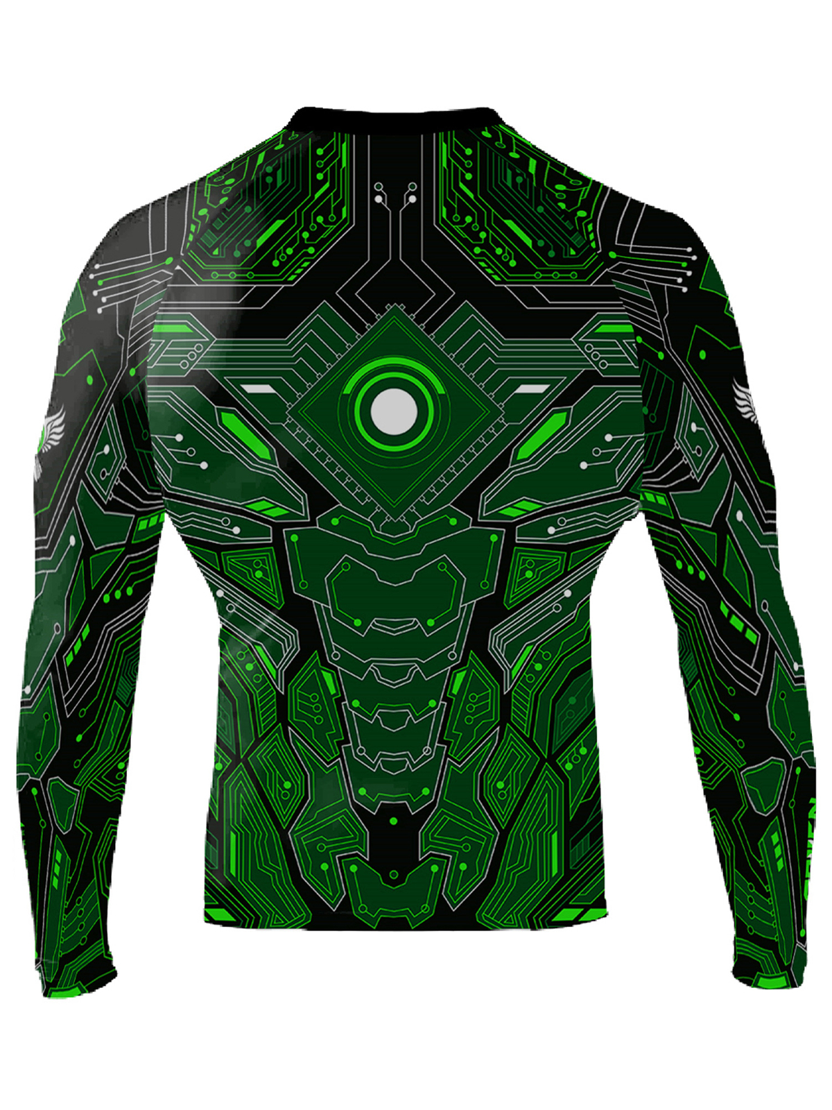 Raven Fightwear Men's Cybernetic Rash Guard MMA BJJ Green | eBay