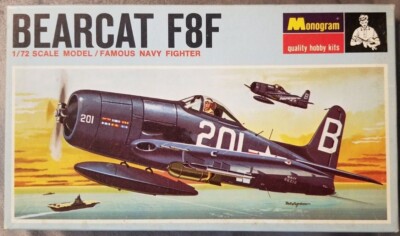 Vintage 1967 Kit | Monogram US Navy F8F BEARCAT 1/72 # PA 144.70 | eBay