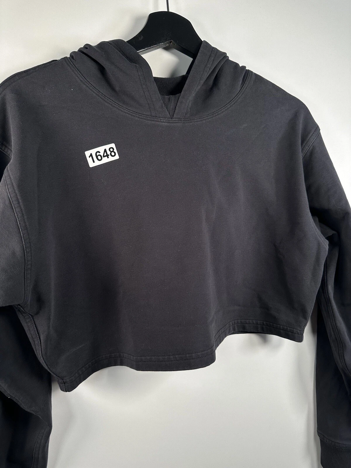 VETEMENTS Felpa con cappuccio nera Lululemon donna tutta la tua taglia 19x15 5 yoga atletico