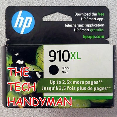 HP GENUINE 910XL BLACK INK (RETAIL BOX) for the OFFICEJET PRO 8025