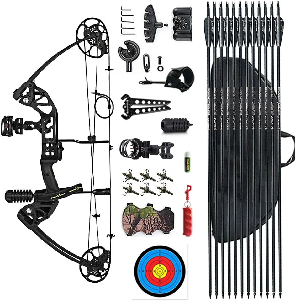 Evercatch 20-70LBS Compound Bow Archery Sports Hunting Targeting RH & LH - image 2 of 4