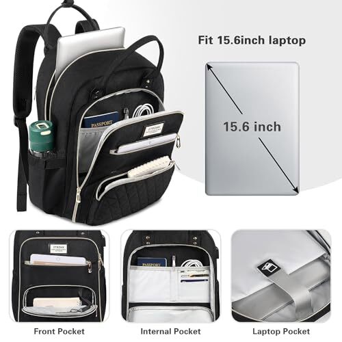 ETRONIK Lunch Backpack for Women, 15.6 inch Laptop Assorted  display picture 2