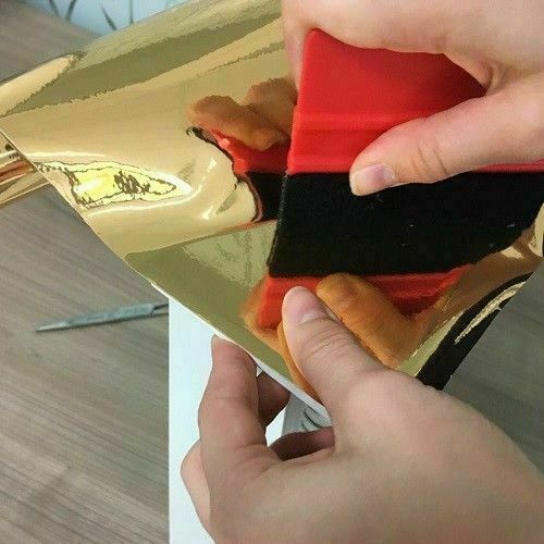 1.5MX45M FABLON SHINY POLISHED GOLD STICKY BACK PLASTIC VINYL SELF ADHESIVE WRAP - Image 3