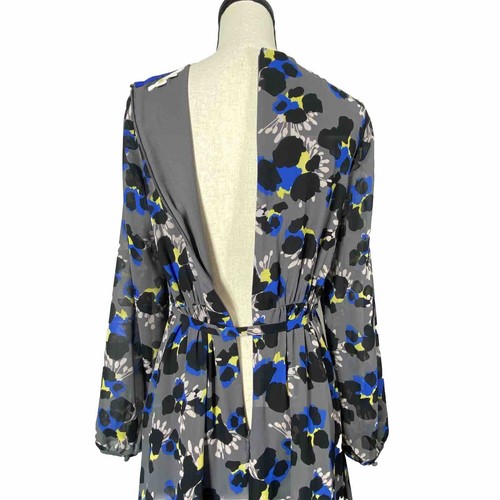 Boden Dorothy Dress Pewter Wild Floret Womens 4 Zip Up W0662 - Picture 11 of 19