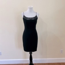 Women  s Niteline by Della Roufogali Elegant Black Dress