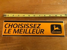 John Deere Choisissez Le Meilleur French Choose the Best vintage bumper sticker