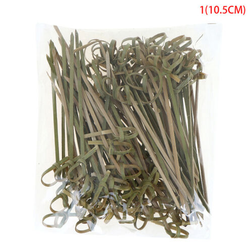 100pcs Bamboo Knot Skewers Cocktail Picks for Cocktail Party Snacks SandwichesQF - Picture 9 of 10