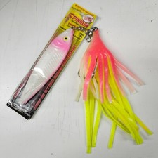 Halibut Spinnow Pink Pearl 9.5oz Lure 5.5in Doug Field Zzinger Buzz Bomb