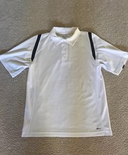 Mens Champion White Athletic Golf Polo Shirt