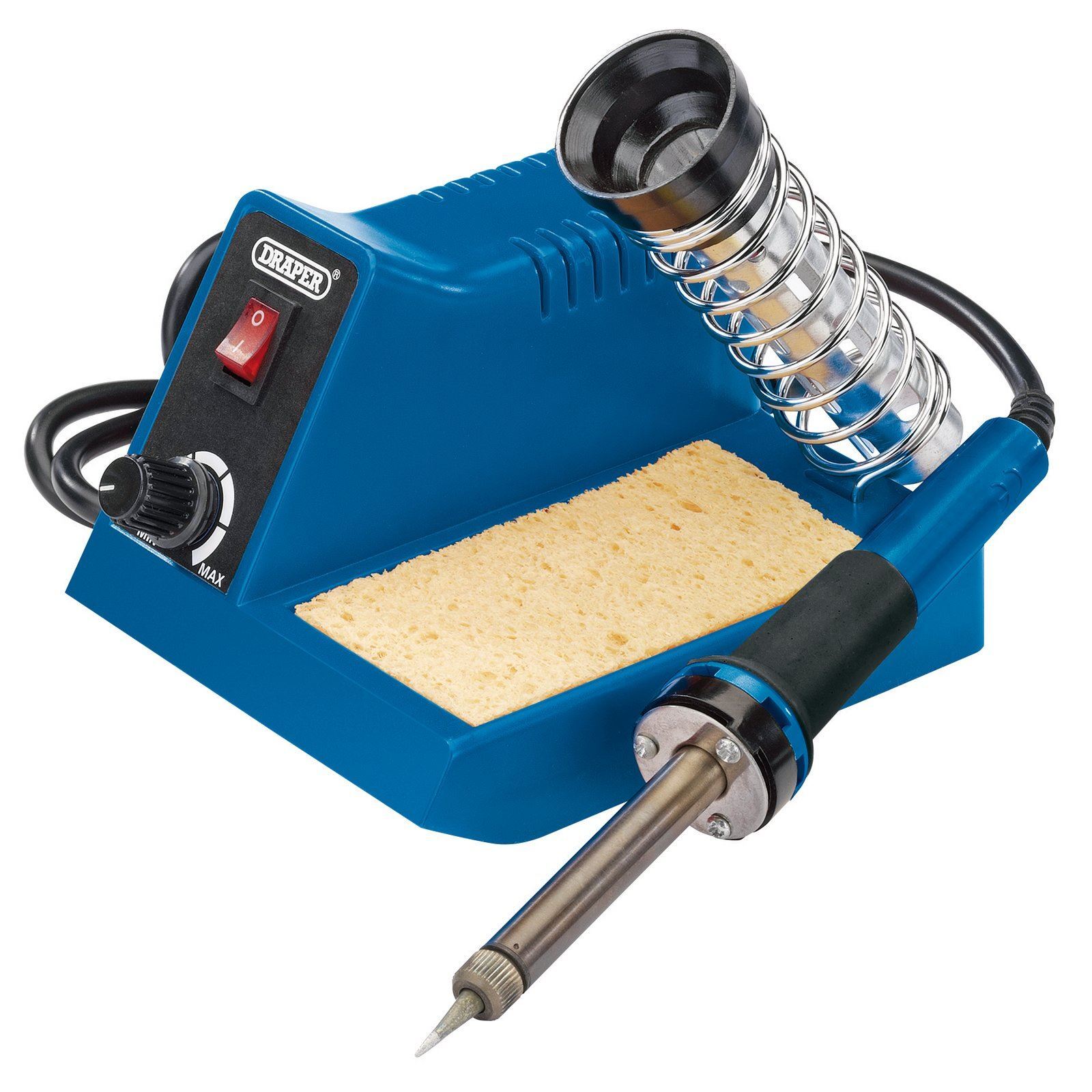 Draper 61478 Soldering Iron Station 40w with Cleaning Sponge Temperature Control