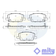 Fits Vauxhall Mokka 2012- 1.4 1.6 CDTi Brake Pads Set Front Mity 42566753
