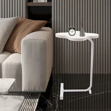 15.7*23.6in Cream White Modern End Table Side Table Coffee Table Near The Sofa
