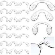 24 Pcs Eyeglasses Nose Pads Glasses Bridge Strap Silicone Nosepads Replacement