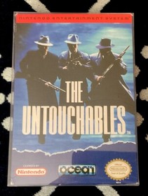 The Untouchables NES Complete In Box CIB GREAT Condition SUPER RARE BLUE VARIANT