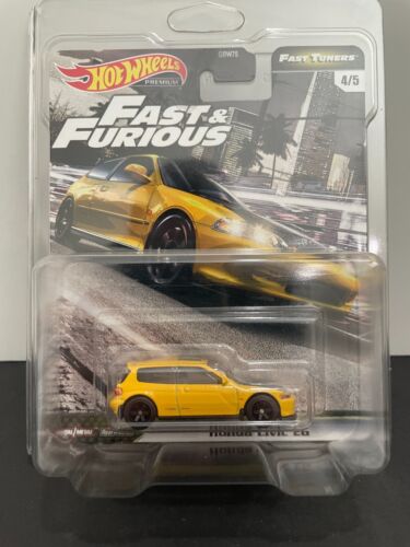 HOT WHEELS HONDA CIVIC EG W/PROTECTOR FAST & FURIOUS FAST TUNERS REAL RIDERS JDM - Picture 1 of 9