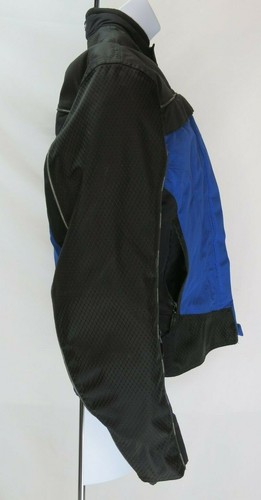 Womens First Gear Padded Motorcycle Jacket Sz L Blue Waterproof Breathable EUC - Picture 4 of 11
