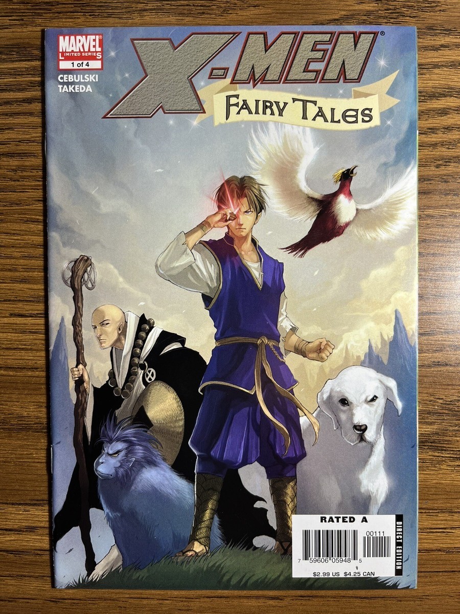X-MEN FAIRY TALES 1-4 COMPLETE SET C.B. CELBULSKI STORIES MARVEL